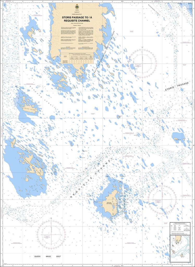 CHS Chart 7737: Storis Passage to/à Requisite Channel