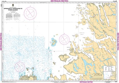 CHS Print-on-Demand Charts Canadian Waters-5373: Approches €/Approaches to RiviЏre George, CHS POD Chart-CHS5373