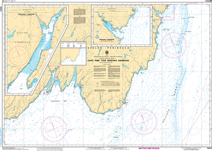 CHS Print-on-Demand Charts Canadian Waters-4844: Cape Pine to/€ Renews Harbour, CHS POD Chart-CHS4844