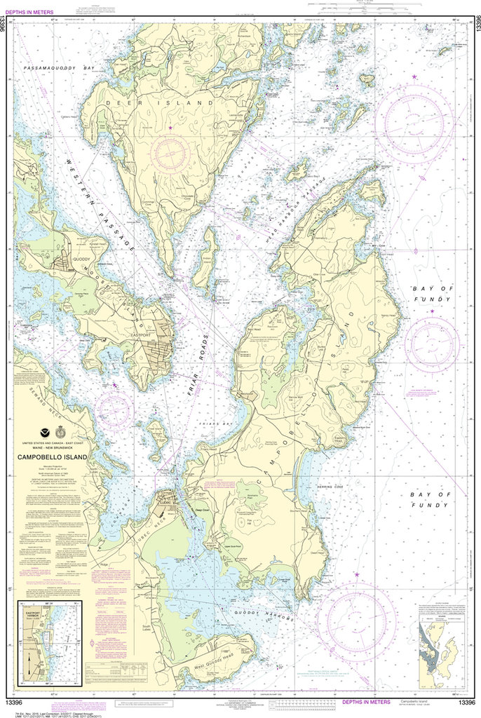 NOAA Chart 13396: Campobello Island, Eastport Harbor