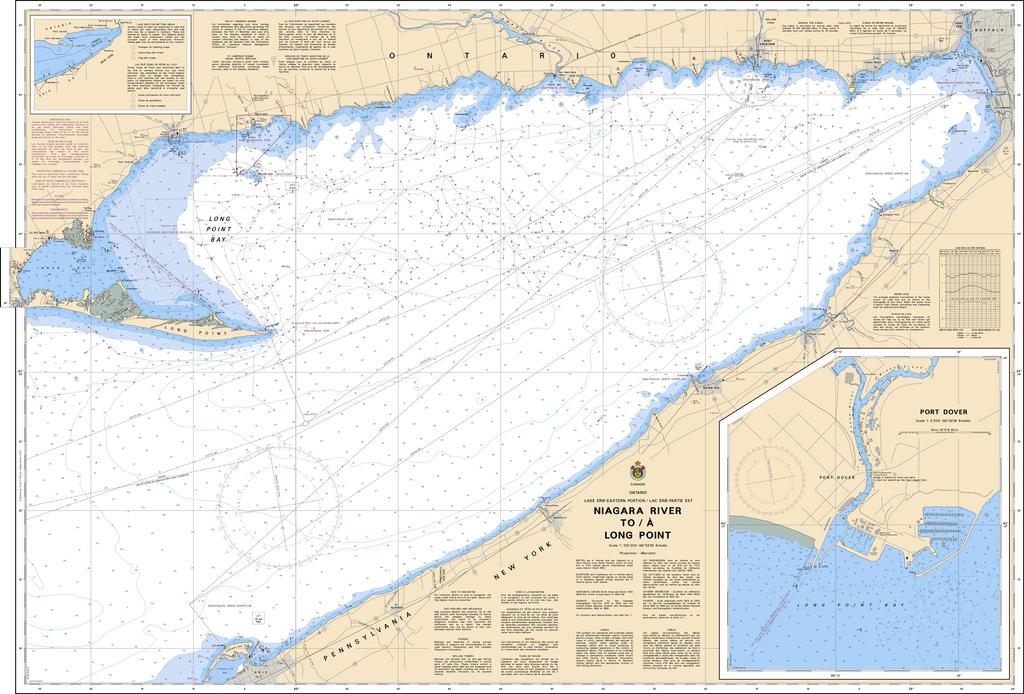 CHS Chart 2120: Niagara River to/à Long Point