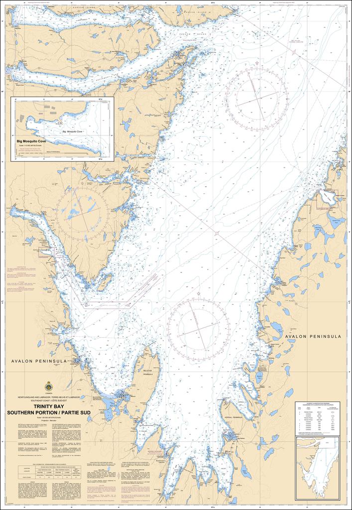CHS Chart 4851: Trinity Bay: Southern Portion / Partie Sud