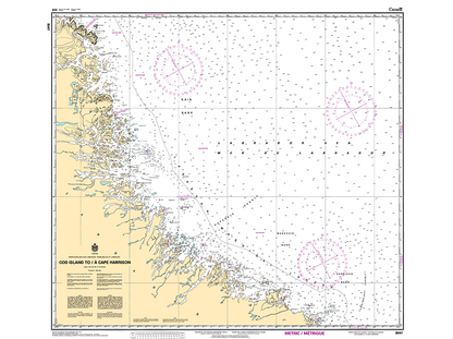 CHS Print-on-Demand Charts Canadian Waters-8047: Cod Island to/€ Cape Harrison, CHS POD Chart-CHS8047