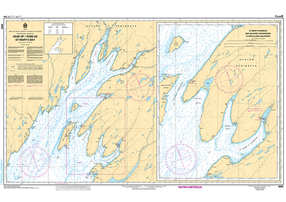 CHS Print-on-Demand Charts Canadian Waters-4843: Head of / Fond de St Marys Bay, CHS POD Chart-CHS4843