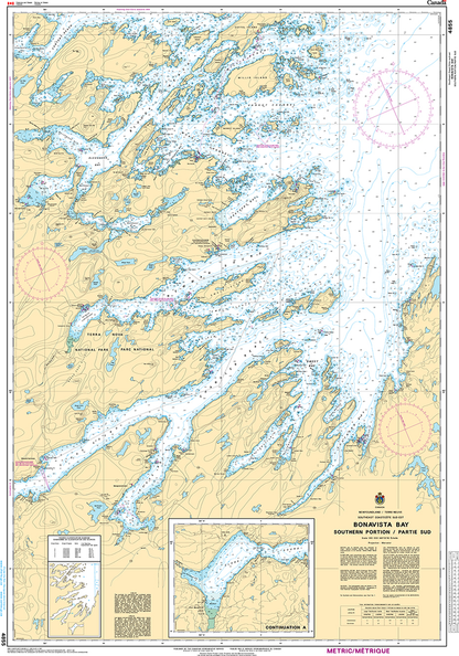 CHS Print-on-Demand Charts Canadian Waters-4855: Bonavista Bay: Southern Portion / Partie sud, CHS POD Chart-CHS4855