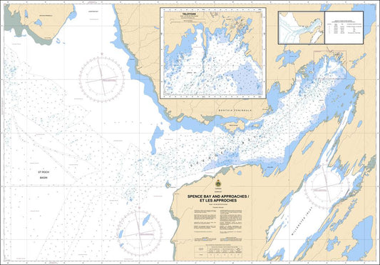 CHS Chart 7770: Spence Bay and Approaches/et les Approches