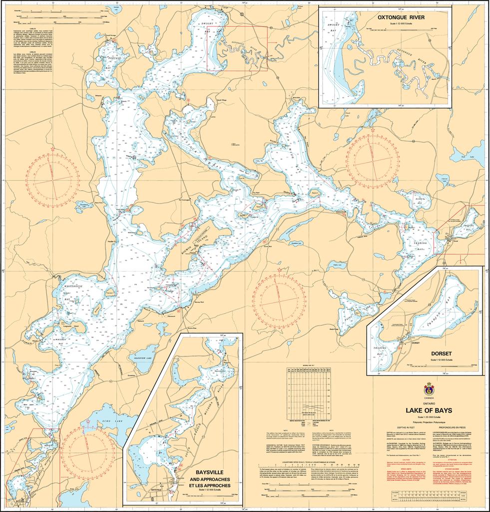 CHS Chart 6023: Lake of Bays
