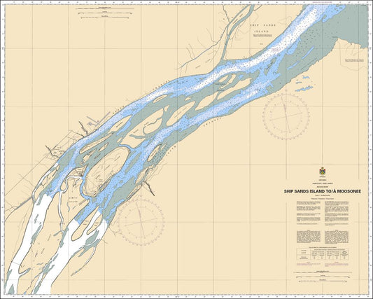 CHS Chart 5861: Ship Sands Island to/à Moosonee