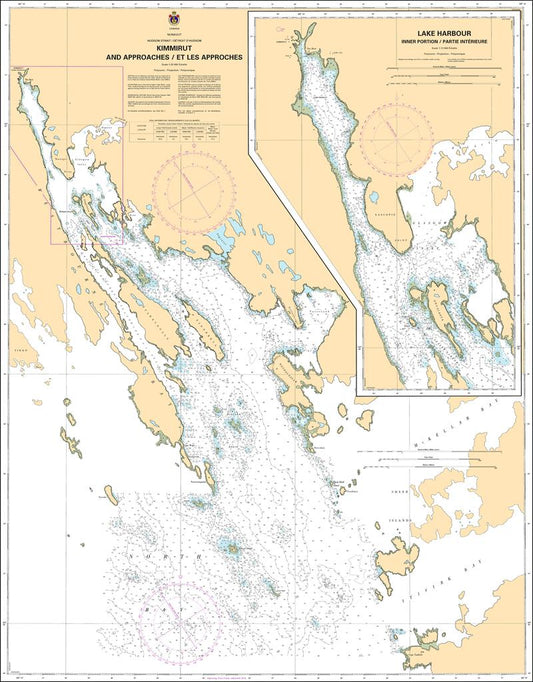 CHS Chart 5455: Kimmirut and Approaches/et les Approches