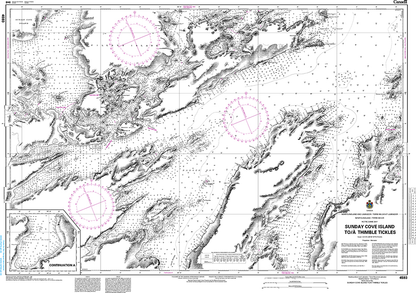 CHS Print-on-Demand Charts Canadian Waters-4593: Sunday Cove Island to / € Thimble Tickles, CHS POD Chart-CHS4593