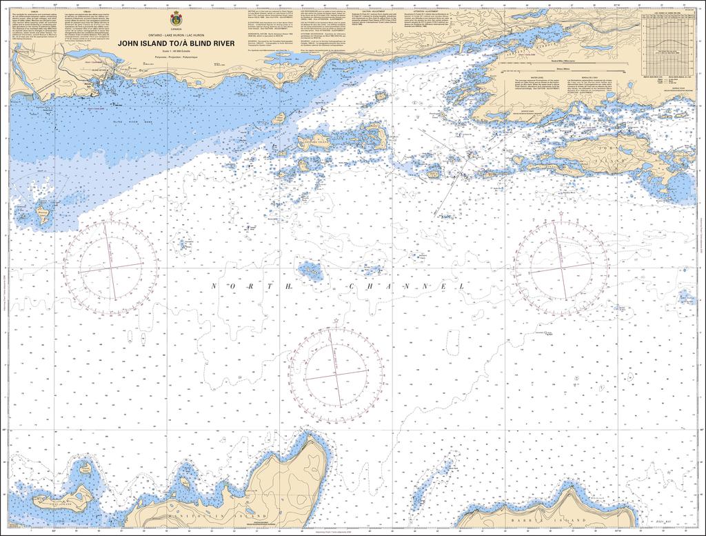 CHS Chart 2259: John Island to/à Blind River