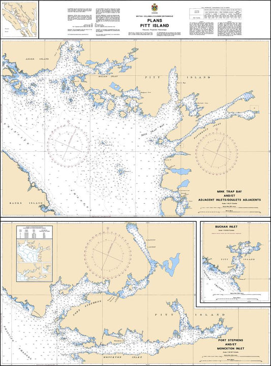 CHS Chart 3721: Plans Pitt Island