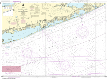 NOAA Chart 12353: Shinnecock Light to Fire Island Light