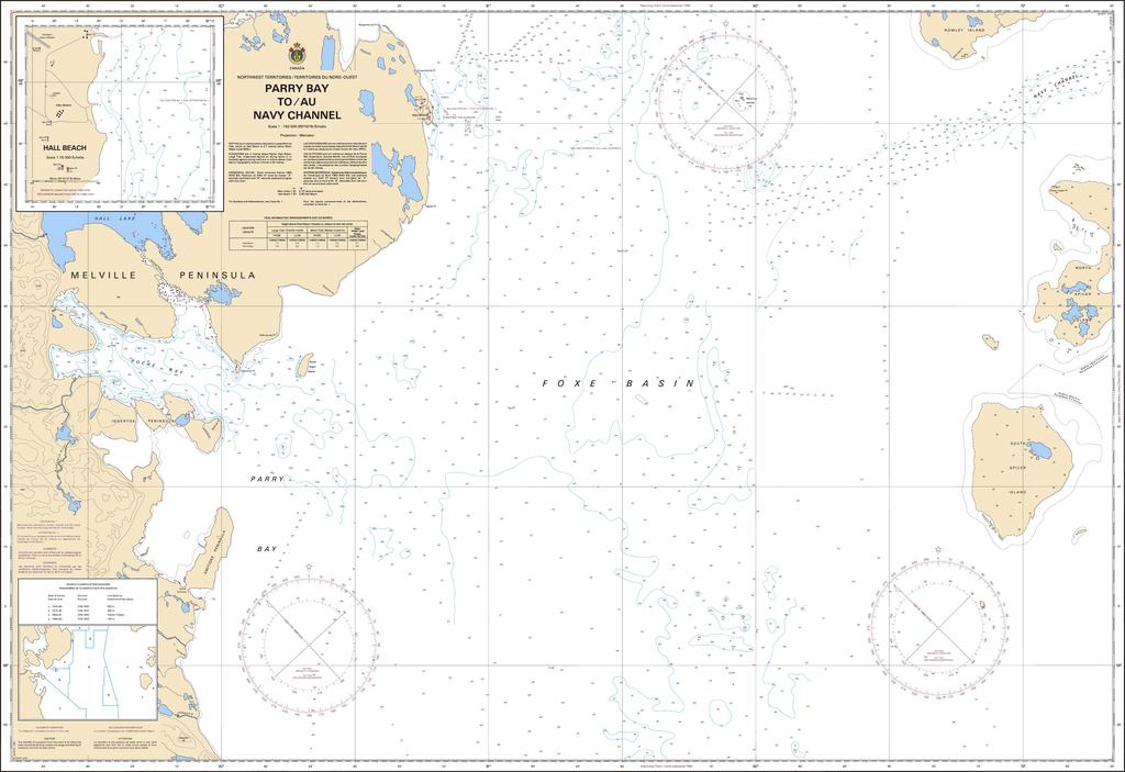 CHS Chart 7485: Parry Bay to/au Navy Channel