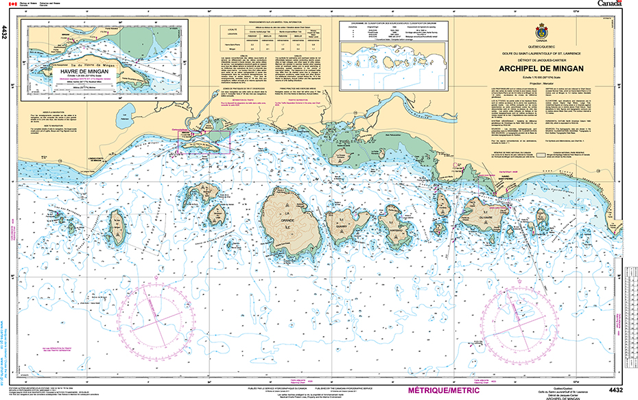 CHS Print-on-Demand Charts Canadian Waters-4432: Archipel de Mingan, CHS POD Chart-CHS4432