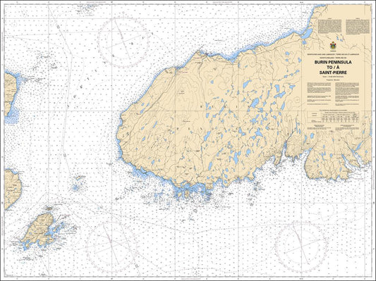 CHS Chart 4625: Burin Peninsula to / à Saint-Pierre