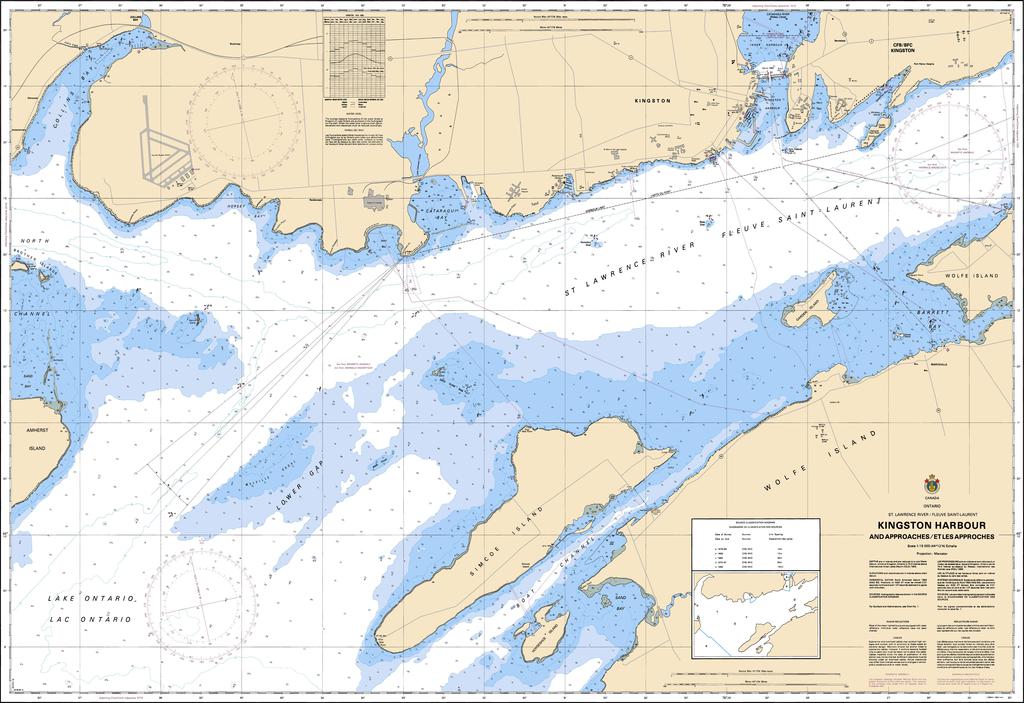 CHS Chart 2017: Kingston Harbour and Approaches/et les approches
