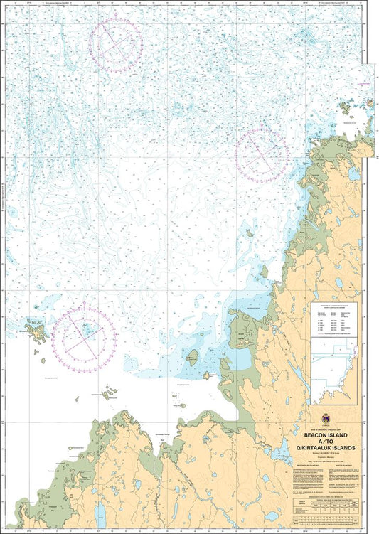 CHS Chart 5374: Beacon Island à/to Qikirtaaluk Islands