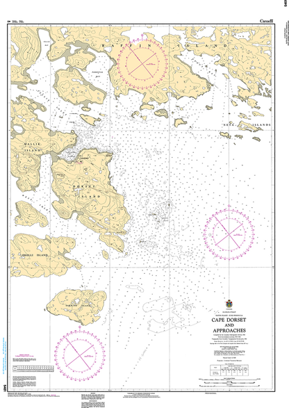 CHS Print-on-Demand Charts Canadian Waters-5451: Cape Dorset and Approaches, CHS POD Chart-CHS5451