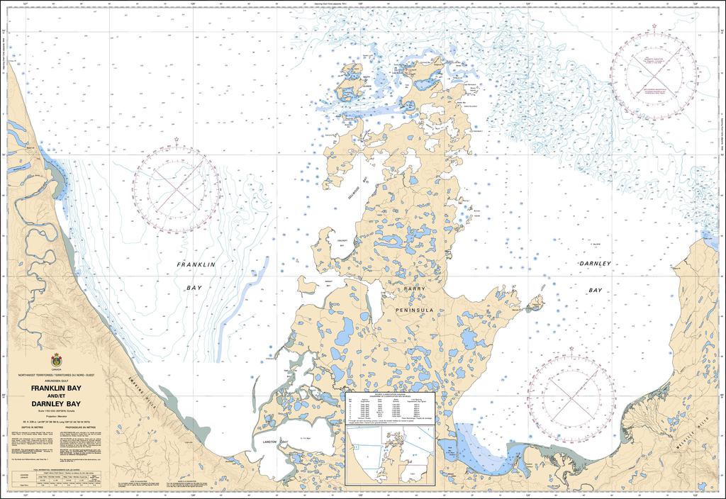 CHS Chart 7665: Franklin Bay and/et Darnley Bay