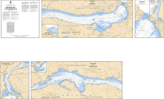 CHS Chart 1550: Britannia Bay à/to Chats Falls