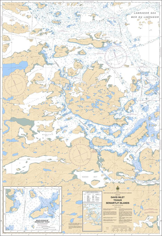 CHS Chart 5049: Davis Inlet to / aux Seniartlit Islands