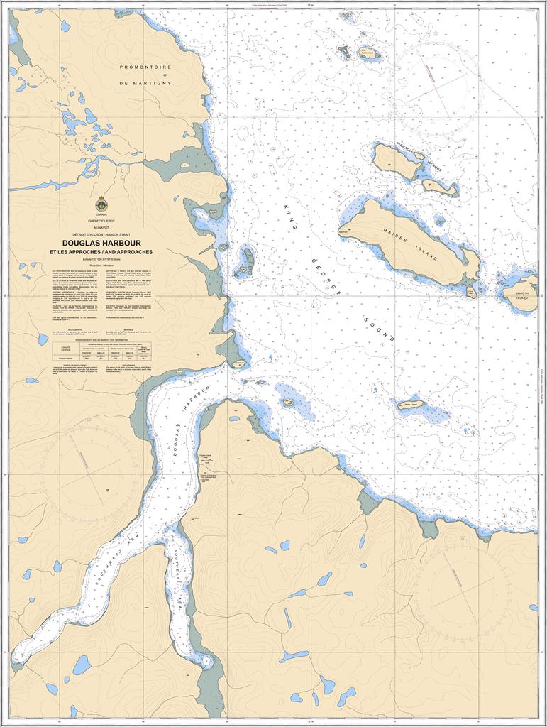 CHS Chart 5391: Douglas Harbour et les Approches/and Approaches