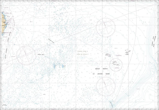 CHS Chart 4049: Grand Bank, Northern Portion / Grand Banc, Partie Nord to / à Flemish Pass / Passe Flamande