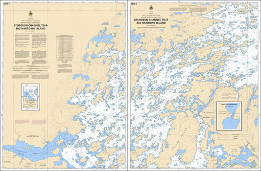 CHS Chart 6216: Sturgeon Channel to/à Big Narrows Island