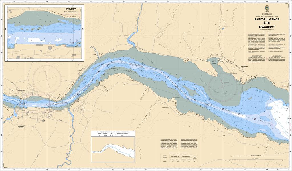 CHS Chart 1201: Saint-Fulgence à/to Saguenay