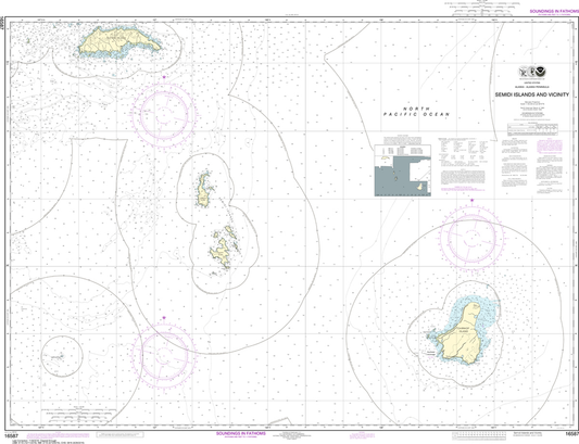 NOAA Chart 16587: Semidi Islands and Vicinity