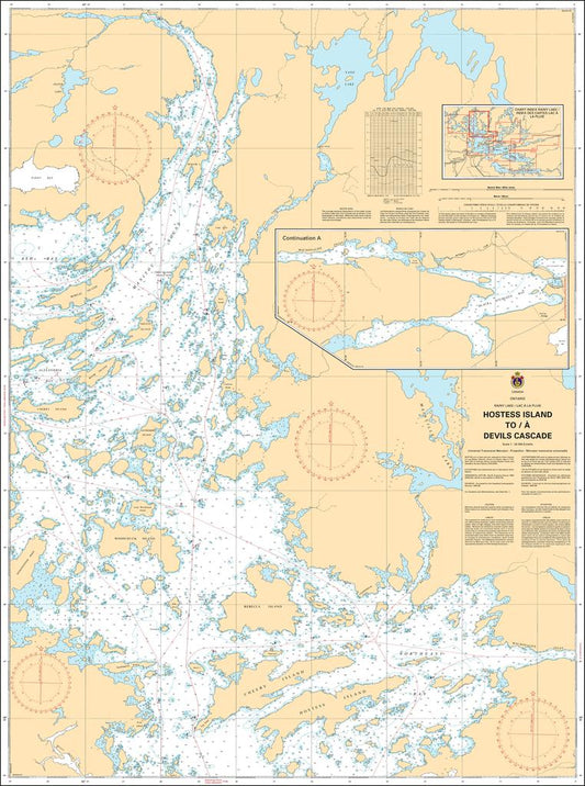 CHS Chart 6107: Hostess Island to/à Devils Cascade