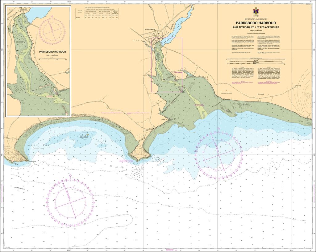 CHS Chart 4399: Parrsboro Harbour and Approaches / et les approches