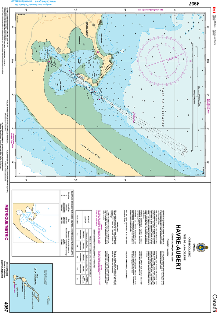 CHS Print-on-Demand Charts Canadian Waters-4957: Havre-Aubert, CHS POD Chart-CHS4957