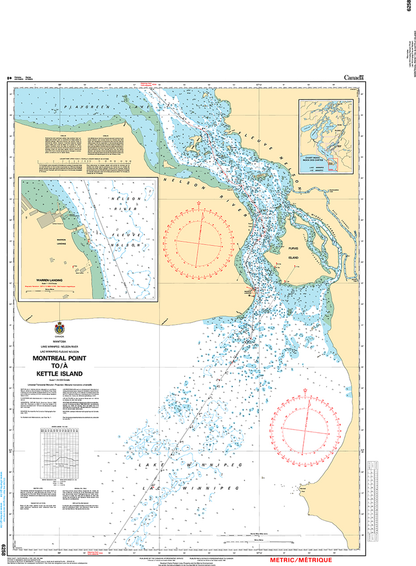 CHS Print-on-Demand Charts Canadian Waters-6258: Montreal Point to/€ Kettle Island, CHS POD Chart-CHS6258