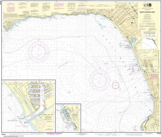 NOAA Chart 18744: Santa Monica Bay, King Harbor