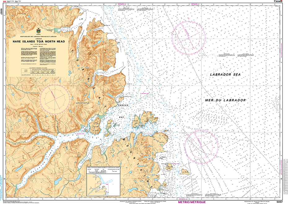 CHS Print-on-Demand Charts Canadian Waters-5057: Hare Island to/ˆ North Head, CHS POD Chart-CHS5057