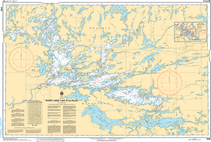 CHS Print-on-Demand Charts Canadian Waters-6105: Rainy Lake / Lac € la Pluie, CHS POD Chart-CHS6105