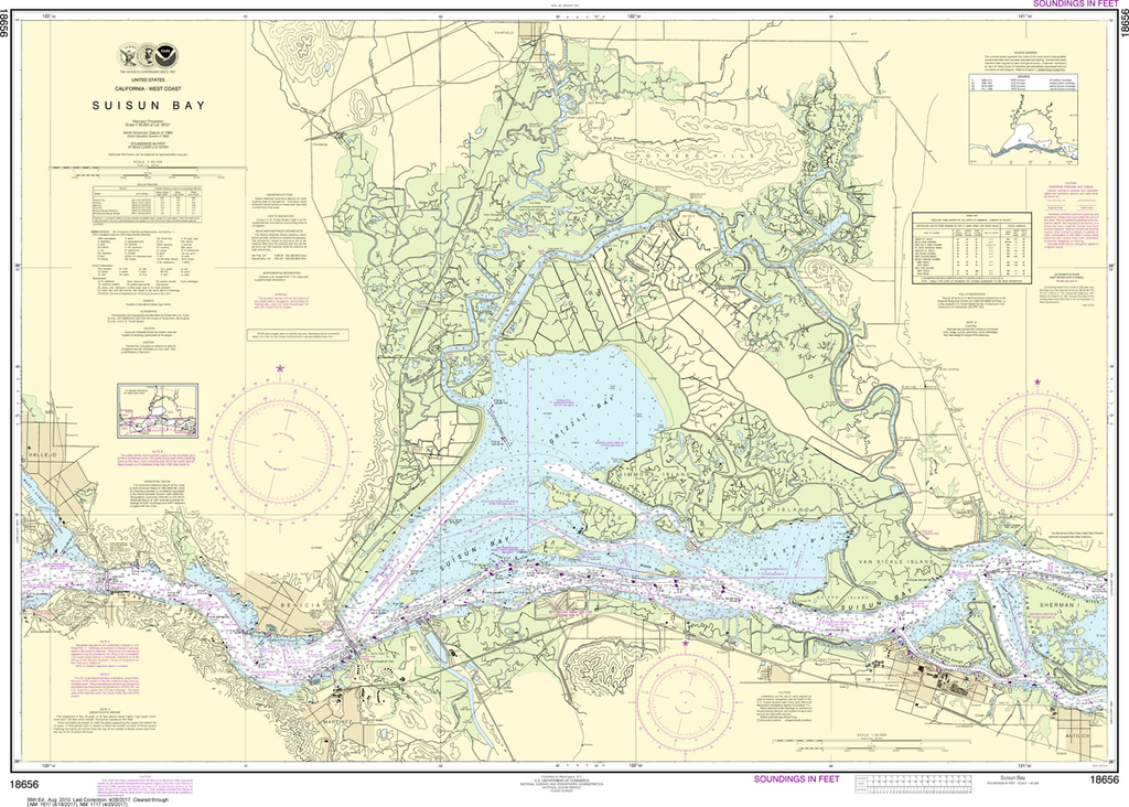 NOAA Chart 18656: Suisun Bay