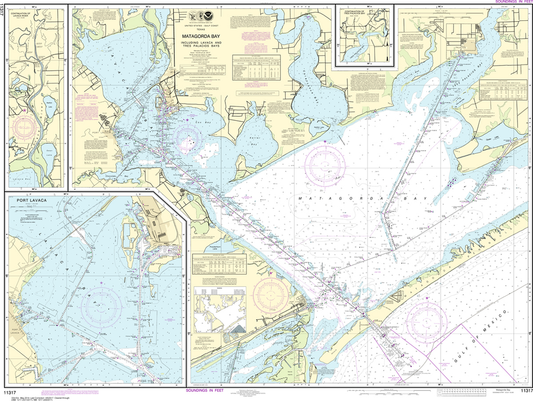 NOAA Chart 11317: Matagorda Bay including Lavaca and Tres Palacios Bays, Port Lavaca, Continuation of Lavaca River, Continuation of Tres Palacios Bay