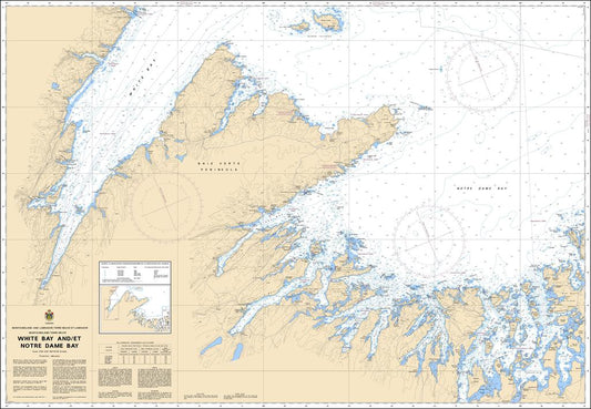 CHS Chart 4821: White Bay and / et Notre Dame Bay