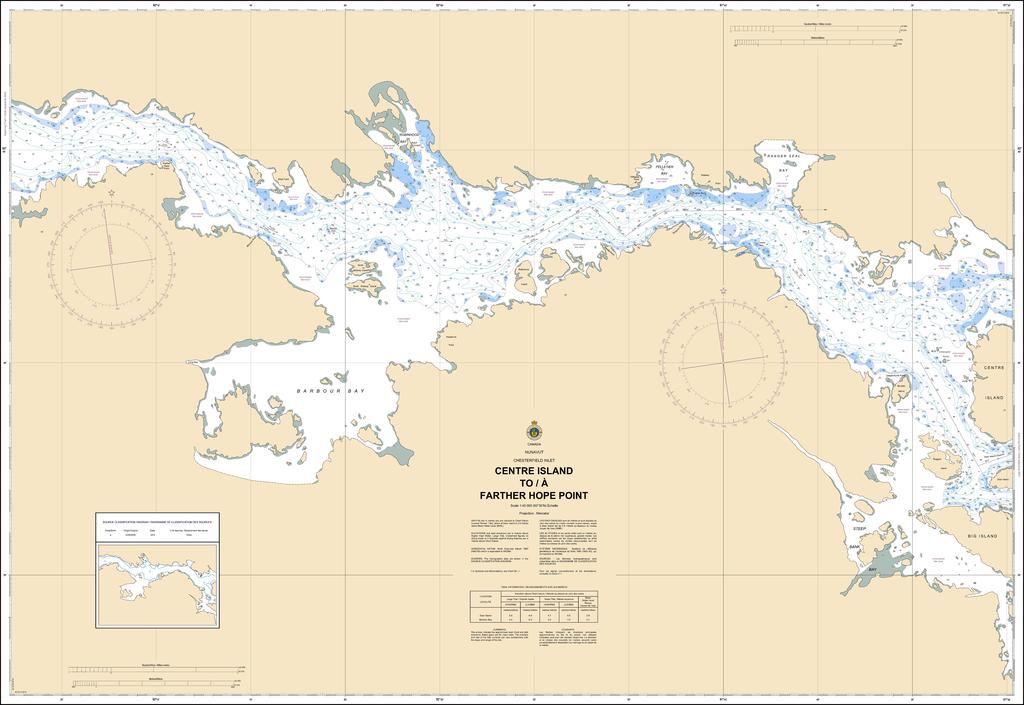 CHS Chart 5622: Centre Island to/à Farther Hope Point