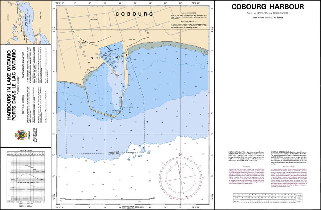 CHS Chart 2054: Cobourg Harbour