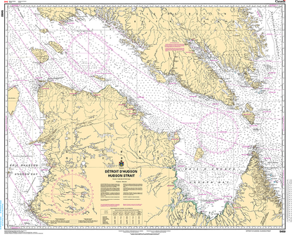 CHS Print-on-Demand Charts Canadian Waters-5450: Hudson Strait/DЋtroit dHudson, CHS POD Chart-CHS5450