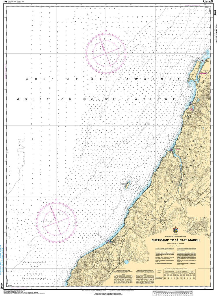 CHS Print-on-Demand Charts Canadian Waters-4463: ChЋticamp to / € Cape Mabou, CHS POD Chart-CHS4463