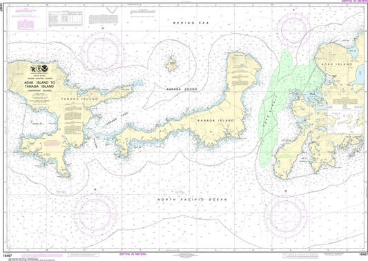 NOAA Chart 16467: Adak Island to Tanaga Island