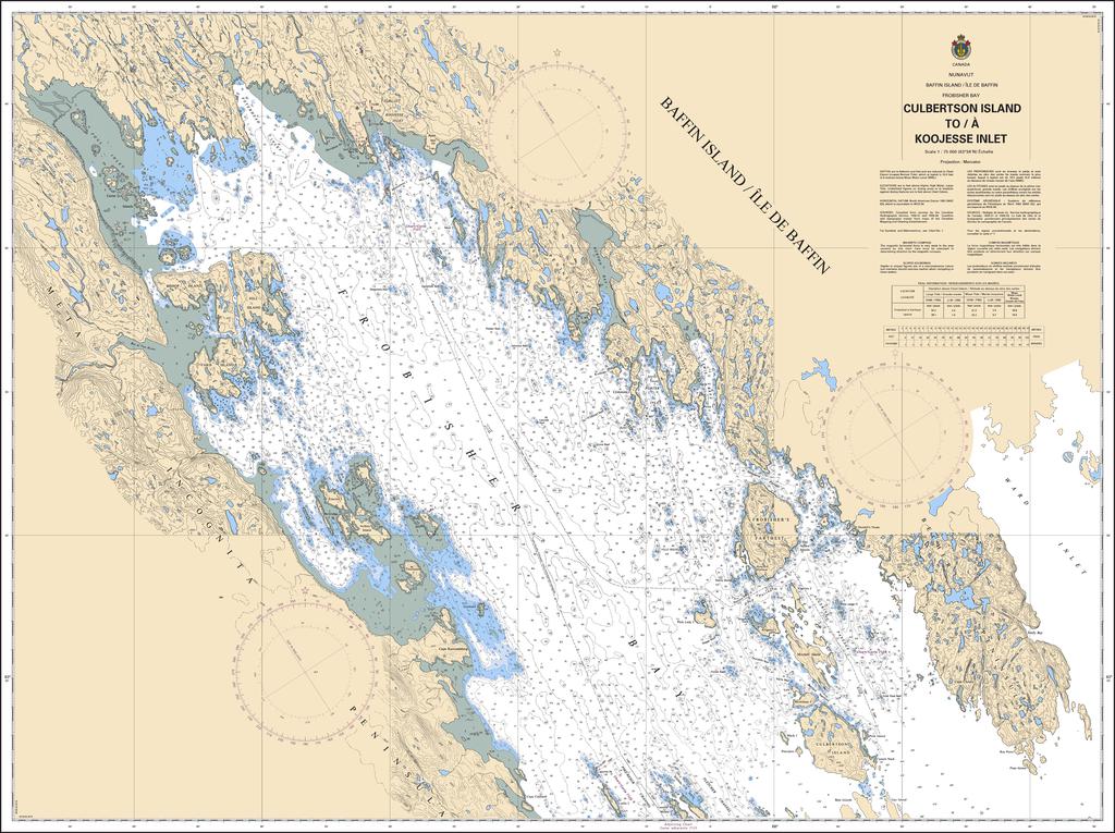 CHS Chart 7122: Culbertson Island to/à Koojesse Inlet