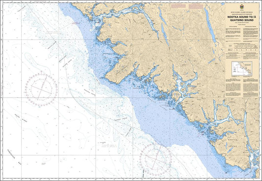 CHS Chart 3604: Nootka Sound to/à Quatsino Sound