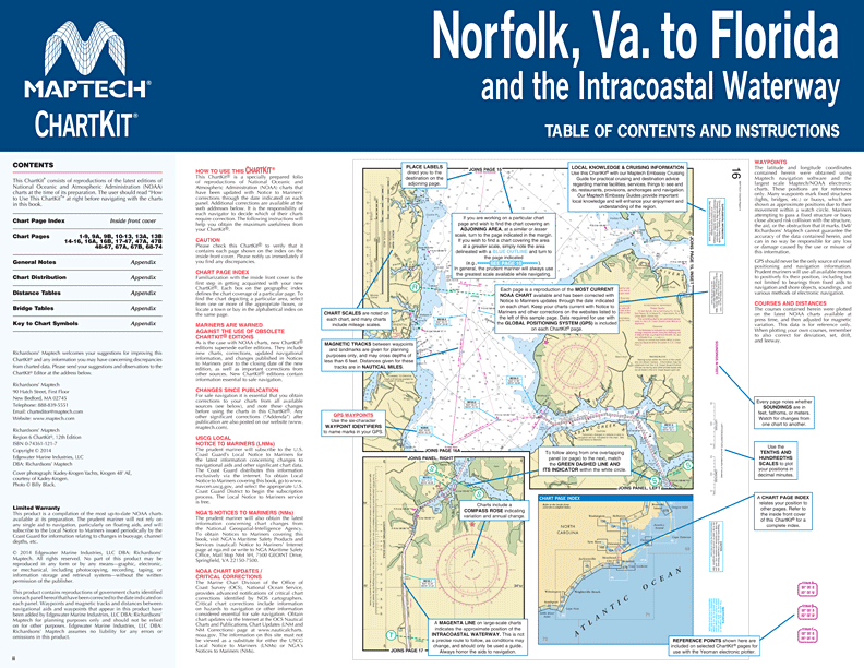 Captain’s-Nautical-Supplies-MapTech-ChartKit-Region6-Norfolk-Virginia-Florida-Intracoastal-Waterway-P2