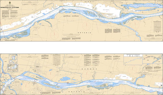 CHS Chart 1515: Papineauville à/to Ottawa